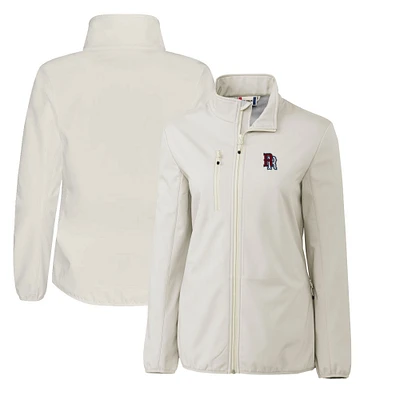 Women's Cutter & Buck  Gray Round Rock Express Clique Trail Stretch Softshell Full-Zip Jacket