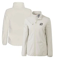 Women's Cutter & Buck  Gray Omaha Storm Chasers Clique Trail Stretch Softshell Full-Zip Jacket
