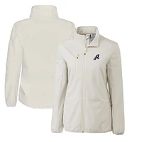 Women's Cutter & Buck  Gray Reno Aces Clique Trail Stretch Softshell Full-Zip Jacket