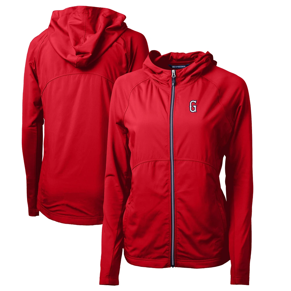 Women's Cutter & Buck Greenville Drive Adapt Eco Knit Hybrid Recycled Raglan Full-Zip Jacket