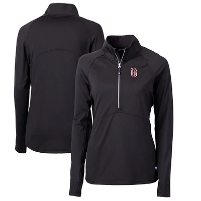 Women's Cutter & Buck Birmingham Barons Adapt Eco Knit Stretch Recycled Half-Zip Top