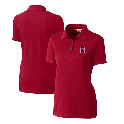 Women's Cutter & Buck Red Nashville Sounds Advantage Tri-Blend Pique Polo