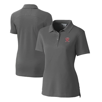 Women's Cutter & Buck Gray Tacoma Rainiers Advantage Tri-Blend Pique Polo