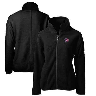 Women's Cutter & Buck Black Buffalo Bisons Cascade Eco Sherpa Full-Zip Fleece Jacket