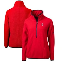 Women's Cutter & Buck Greenville Drive Cascade Eco Sherpa Fleece Half-Zip Jacket