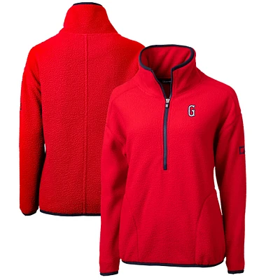 Women's Cutter & Buck Greenville Drive Cascade Eco Sherpa Fleece Half-Zip Jacket
