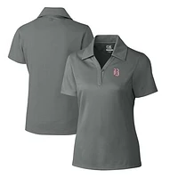 Women's Cutter & Buck  Gray Birmingham Barons CB DryTec Genre Textured Solid Polo