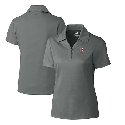 Women's Cutter & Buck  Gray Birmingham Barons CB DryTec Genre Textured Solid Polo