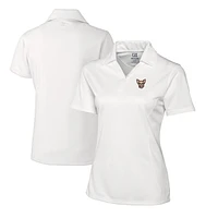 Women's Cutter & Buck  White El Paso Chihuahuas CB DryTec Genre Textured Solid Polo