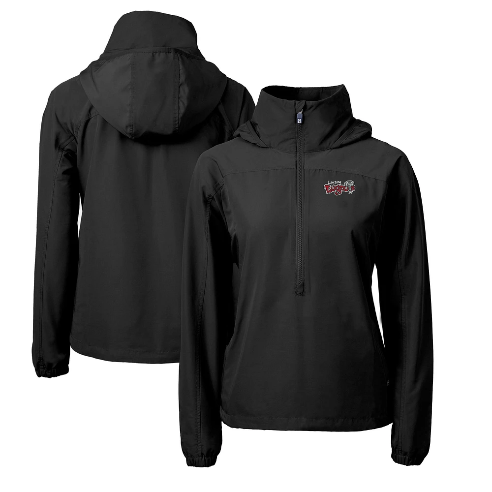 Women's Cutter & Buck Lansing Lugnuts Charter Eco Recycled Half-Zip Anorak Jacket