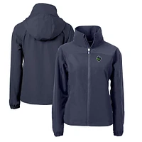 Women's Cutter & Buck  Navy Hillsboro Hops Charter Eco Recycled Full-Zip Jacket