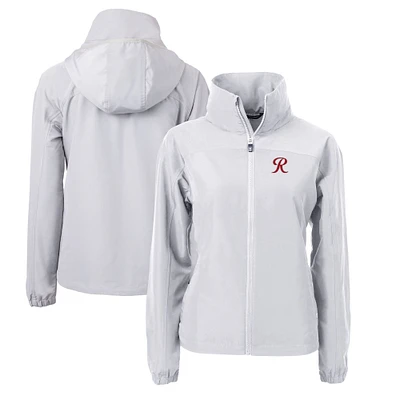 Women's Cutter & Buck  Gray Tacoma Rainiers Charter Eco Recycled Full-Zip Jacket