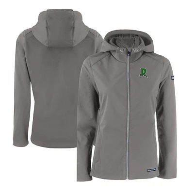 Women's Cutter & Buck  Steel Dayton Dragons Evoke Eco Softshell Recycled Full-Zip Jacket