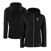 Women's Cutter & Buck Charlotte Knights Evoke Eco Softshell Recycled Full-Zip Jacket