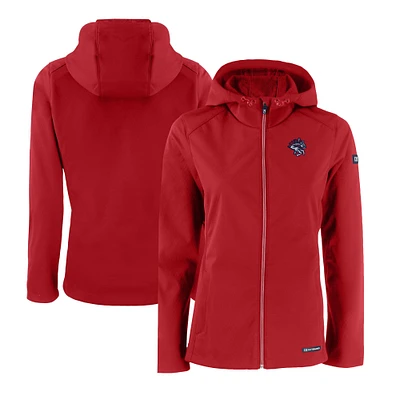 Women's Cutter & Buck Binghamton Rumble Ponies Evoke Eco Softshell Recycled Full-Zip Jacket
