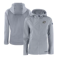 Women's Cutter & Buck Omaha Storm Chasers Evoke Eco Softshell Recycled Full-Zip Jacket