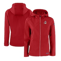 Women's Cutter & Buck  Red Springfield Cardinals Evoke Eco Softshell Recycled Full-Zip Jacket