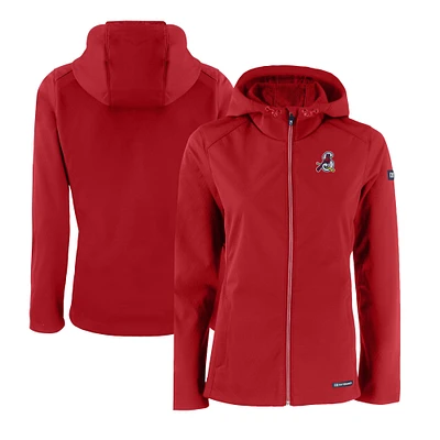 Women's Cutter & Buck  Red Springfield Cardinals Evoke Eco Softshell Recycled Full-Zip Jacket