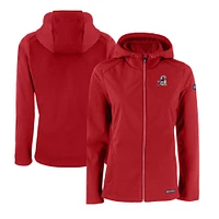 Women's Cutter & Buck  Red Springfield Cardinals Evoke Eco Softshell Recycled Full-Zip Jacket