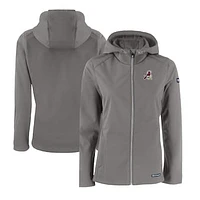 Women's Cutter & Buck  Steel Springfield Cardinals Evoke Eco Softshell Recycled Full-Zip Jacket