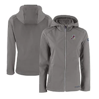 Women's Cutter & Buck  Steel Springfield Cardinals Evoke Eco Softshell Recycled Full-Zip Jacket