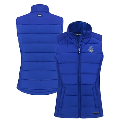 Women's Cutter & Buck Hartford Yard Goats Evoke Hybrid PrimaLoft Eco Softshell Recycled Full-Zip Vest