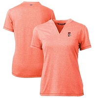Women's Cutter & Buck  Heather Orange Fresno Grizzlies Forge DryTec Heathered Stretch Blade Top