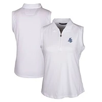 Women's Cutter & Buck  White Hartford Yard Goats Forge DryTec Stretch Sleeveless Polo