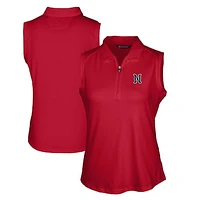 Women's Cutter & Buck  Red Nashville Sounds Forge DryTec Stretch Sleeveless Polo