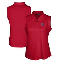 Women's Cutter & Buck  Red Nashville Sounds Forge DryTec Stretch Sleeveless Polo