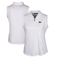 Women's Cutter & Buck  White Rocket City Trash Pandas Forge DryTec Stretch Sleeveless Polo
