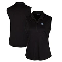 Women's Cutter & Buck Lehigh Valley IronPigs Forge DryTec Stretch Sleeveless Polo