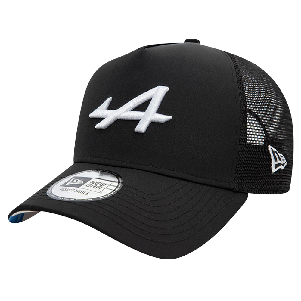 Men's New Era Black Alpine Endurance Logo Trucker Adjustable Hat