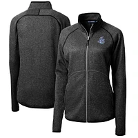 Women's Cutter & Buck  Heather Charcoal Hartford Yard Goats Mainsail Sweater-Knit Full-Zip Jacket