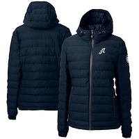 Women's  Cutter & Buck Navy Reno Aces Mission Ridge Repreve Puffer Full-Zip Jacket