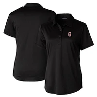 Women's  Cutter & Buck Black Greenville Drive Prospect Textured Stretch Polo