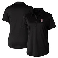 Women's  Cutter & Buck Black Greenville Drive Prospect Textured Stretch Polo