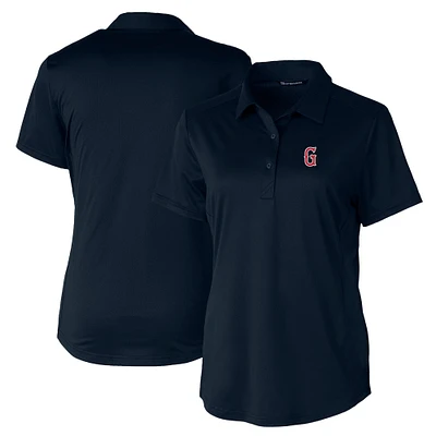 Women's  Cutter & Buck Navy Greenville Drive Prospect Textured Stretch Polo
