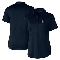 Women's  Cutter & Buck Navy Greenville Drive Prospect Textured Stretch Polo