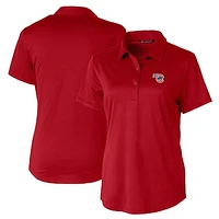 Women's  Cutter & Buck Red Iowa Cubs Prospect Textured Stretch Polo