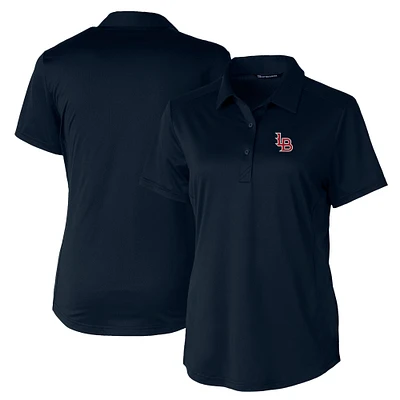 Women's  Cutter & Buck Navy Louisville Bats Prospect Textured Stretch Polo