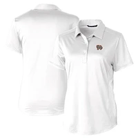 Women's  Cutter & Buck White Norfolk Tides Prospect Textured Stretch Polo