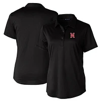 Women's  Cutter & Buck Black Nashville Sounds Prospect Textured Stretch Polo