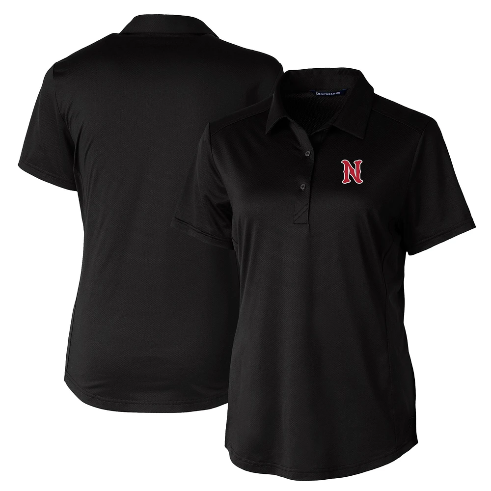 Women's Cutter & Buck Black Nashville Sounds Prospect Textured Stretch Polo