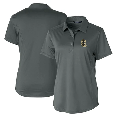 Women's  Cutter & Buck Gray Salt Lake Bees Prospect Textured Stretch Polo