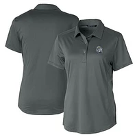 Women's  Cutter & Buck Gray San Antonio Missions Prospect Textured Stretch Polo