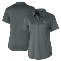 Women's  Cutter & Buck Gray San Antonio Missions Prospect Textured Stretch Polo