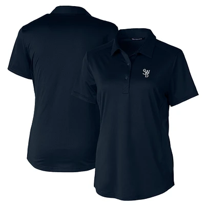 Women's  Cutter & Buck Navy Scranton Wilkes-Barre RailRiders Prospect Textured Stretch Polo