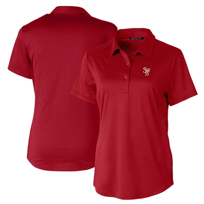 Women's  Cutter & Buck Red Scranton Wilkes-Barre RailRiders Prospect Textured Stretch Polo