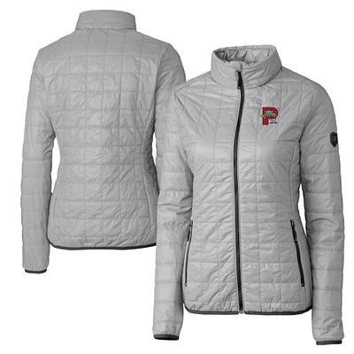 Women's Cutter & Buck Gray Portland Sea Dogs Rainier Primaloft Eco Full-Zip Jacket